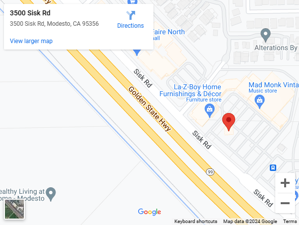 Map to Anastasia's VIntage in Modesto. Click to open Google Maps